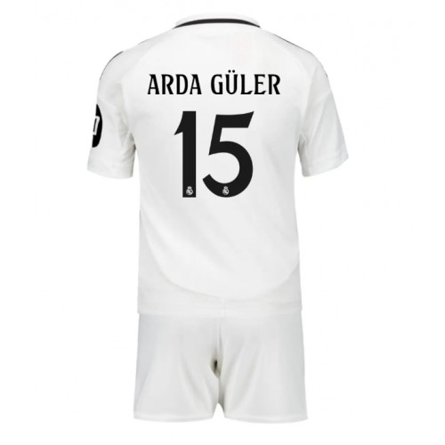 Real Madrid Arda Guler #15 Domaci Dres za djecu 2024-25 Kratak Rukav (+ Kratke hlače)